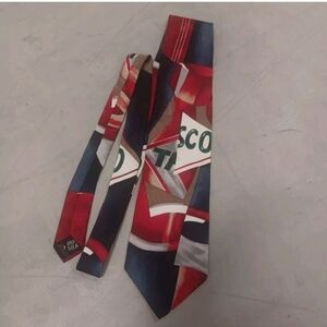 Vtg Tabasco Mens Neck Tie 57” X 4” Tabasco Bottle 100% Silk Made in USA